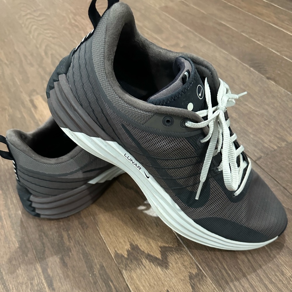 Nike Men’s Lunar Running Sneakers - Dark Gray with White/GreyAccents